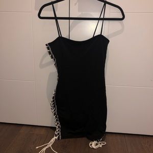 Bodycon Dress with Laceup Detail